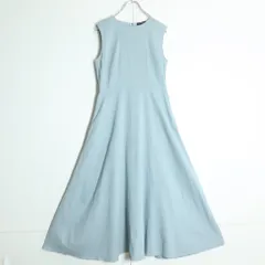 セオリー★リネンワンピース ノースリーブ 大きいサイズ6 水色系  無地 z18921