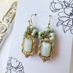 チェコビーズの可愛いピアスD167