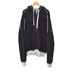 ディーゼル DIESEL パーカー フーディー ジップアップ L 黒 ブラック ☆AA★