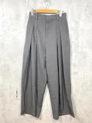 美品 -Autan- オータン ツータック ワイドレッグ ワイド パンツ グレー ■■ レディース