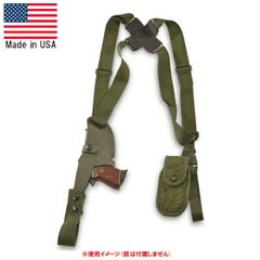 実物美品】M1945 X型サスペンダー OD色 ベルト&キャンティーンセット
