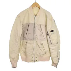 ディーゼル DIESEL リバーシブルジャケット ブルゾン MA-1 M アイボリー ☆AA★