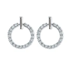 【新品】 NINE VA ピアス レディース 人気 メンズ シルバー925 18金プラチナ パール ピアス 最高級キュービックジルコニア イヤリング フープ ピアス 金属アレルギー対応 ファースト 女性 アクセサリー ピアス (リングピアス--プラチナ色)