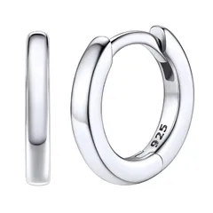 【新品】 Ｓｉｌｖｏｒａ リングピアス レディース 人気 小さい フープピアス メンズ シルバー925 内径8mm シンプル アクセサリー