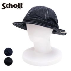 Schott ショット 帽子 キャスケットヌバック SC143 ブラック 60 - メルカリ