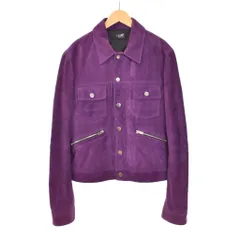 アミリ AMIRI スエード トラッカージャケット ブルゾン 48 紫 パープル