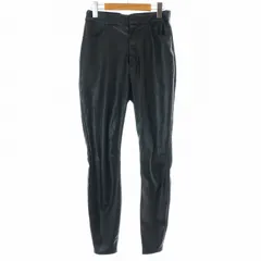 アンクレイヴ UNCRAVE 21AW エコレザー レギンスパンツ フェイクレザーパンツ スキニー ジップフライ 1 S 黒 ブラック PRUVIA0309 /KU ■BM