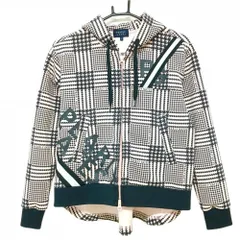 【美品】パーリーゲイツ ジップパーカー ピンク×黒 グレンチェック ブルゾン  レディース 0(S) ゴルフウェア PEARLY GATES