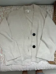 H ＆ M アイボリー カーディガン 新品