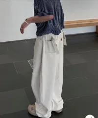 3 つの製品) アイボリー ビゾ 綿 パンツ L 卸売価格 販売