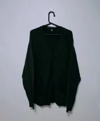ユニクロ U ダーク グリーン カーディガン XL