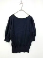 NATURAL BEAUTY BASIC ナチュラルビューティーベーシック 総針ベーシックシリーズ 2wayバイカラーネック ニット セーター sizeF/黒 ■◆レディース