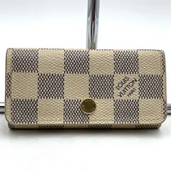 LOUIS VUITTON ルイ・ヴィトン N60020 ミュルティクレ4 キーケース ダミエ アズール レディース ブランド USED