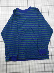 ◇ Θ ロデオクラウンズ RODEO CROWNS WIDE BOWL ボーダー長袖カットソー FREEサイズ メンズ E  【1603090022151】