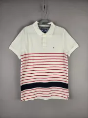 Tommy Hilfiger(トミーヒルフィガー) M メンズ スリムフィット PK カラー 半袖 Tシャツ