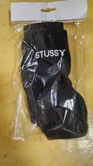 ナイキ STUSSY ブラック ロゴ 靴下 新品