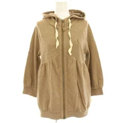 ポールスミス PAUL SMITH paul パーカー スウェット ラメ ベージュ ジップアップ 七分袖 M ベージュ /HN ■BM