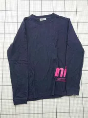 ◇ Θ ミルクフェド MILKFED. 03194136 ロングスリーブTシャツ ネイビー系 レディース E  【1603160016707】