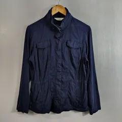 L.L.Bean エルエルビーン リネン混 シャツ ジャケット 古着 VINTAGE 長袖 ライトアウター XS ネイビー系 C833のサムネイル
