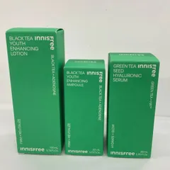 T3261 innisfree イニスフリー ブラックティーユース ローション 170ml・セラム 30ml ・グリーンティーシードヒアルロン セラム 80ml 計3点セット 使用期限：20261010