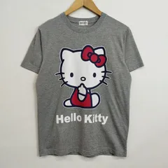 Hello Kitty ハローキティ SANRIO サンリオ プリント Tシャツ 古着 kawaii M グレー系 C834