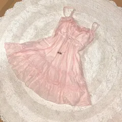 (販売) リズリサ 姫ギャル ベビーピンク エンブロイダリー ONE PIECE はぐみ