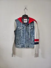 トミーヒルフィガー フード デニム ミックス ジャケット