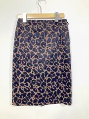 N.NATURAL BEAUTY BASIC ナチュラルビューティーベーシック レオパード タイト スカート sizeS/茶 ■■レディース