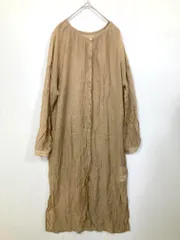 Rope Picnic ロペピクニック 前開き 微ラメ シアーロング シャツ sizeF/ベージュ ■◆レディース