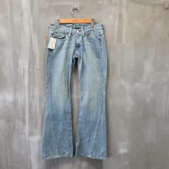 トゥルーレリジョン ブーツカット ライトブルー デニムパンツ/レディース(27インチ)/B718