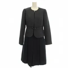 オネイロス oneiros スーツ セットアップ ワンピース ノーカラージャケット ドット 9 ネイビー 紺 562380 /☆G ■BM