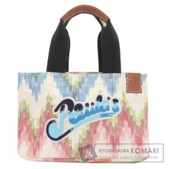 ロエベ パウラズイビザ トートバッグ マルチカラー コラボ キャンバス