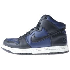 NIKE (ナイキ) ×Fragment Design DUNK HI ×フラグメントデザイン ダンク ハイカットスニーカー ネイビー DI0383-400