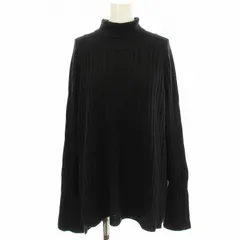 ミズイロインド mizuiro ind タートルネック リブニット 長袖 ニット F 黒 ブラック /☆G ■MU