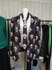 オランダ/ドクロ パータン ジャケット & ネクタイ セット