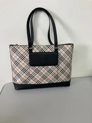 Burberry チェックA4サイズも入るトートバッグ