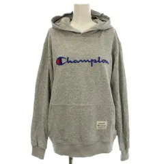 チャンピオン CHAMPION パーカー スウェット プルオーバー ロゴ 刺繍 M グレー /☆G ■BM