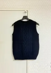UNIQLO ユニクロ ネイビー ニットベスト Mサイズ