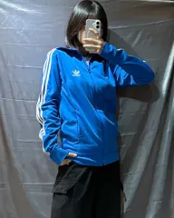 L アディダス ファイヤーバード ブルー トラックジャージ