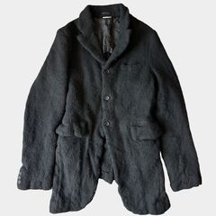 ⠀*r様 JUNYA WATANABE ブラック テーラードジャケット Junya Watanabe: ブラック ジョーゼット テーラードジャケット