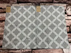 送料無料！快適&快眠！綿１００%『２枚組』抗菌防臭加工 人気の柄入り枕カバー(３５x５０cmサイズ)