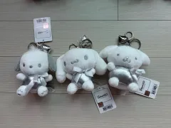 新製品) Sanrio(サンリオ) シナモロール＆ポムポムプリン＆ポチャッコ 人形 キーリング セット