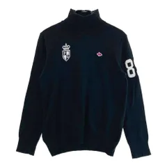 サイズ：4 PEARLY GATES パーリーゲイツ  タートルネック ニットセーター  ブラック系 [240101653307] ゴルフウェア メンズ ストスト