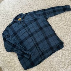 OshKosh B'Gosh ネルシャツ XL ブルー チェック - メルカリ