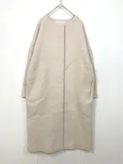 NATURAL BEAUTY BASIC ナチュラルビューティーベーシック 017-1252100 定価30800円 ウールコクーン コート sizeS/ライトベージュ  ◆■◎レディース