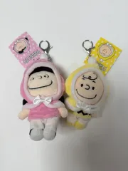 ピーナッツ SNOOPY チャーリー・ブラウン/LUCY ぬいぐるみ キーホルダー セット