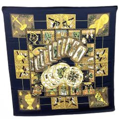 HERMES エルメス カレ90 スカーフ LE TAROT タロットカード シルク
