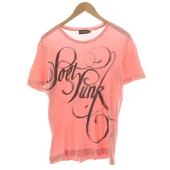 ディーゼルブラックゴールド DIESEL BLACK GOLD Tシャツ M ピンク 半袖 文字プリント /AN83