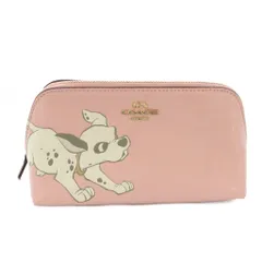 コーチ COACH 101匹ワンちゃん ポーチ ケース レザー ピンク 91785 /TK
