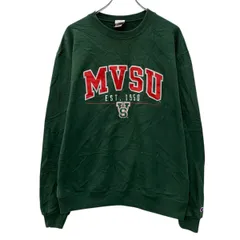 Champion ロゴスウェット トレーナー L グリーン レッド チャンピオン プルオーバー ワンポイントロゴ スウェット 秋物 a803-6405